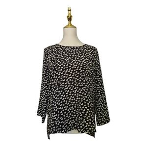 Anthropologie Black and White Blouse